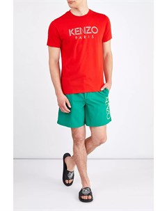 Яркие плавательные шорты из быстросохнущего нейлона Kenzo