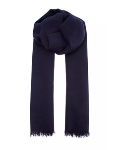 Лаконичный мужской шарф из кашемира темного сапфирового оттенка Brunello cucinelli