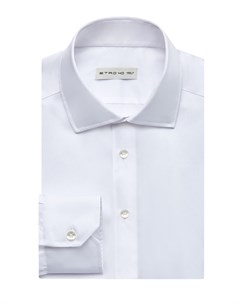 Классическая белая рубашка приталенного кроя Etro
