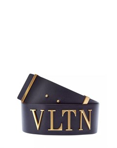 Широкий ремень из кожи с монограммой VLTN Valentino garavani
