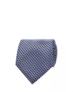 Шелковый галстук с объемным жаккардовым принтом Canali