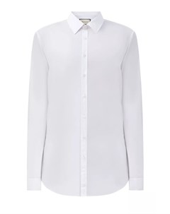 Приталенная белая рубашка из поплина Gucci