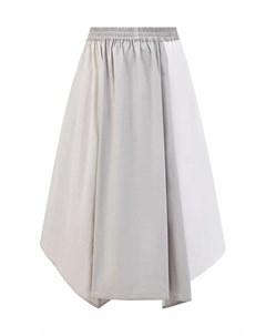 Асимметричная юбка colorblock из хлопкового поплина Lorena antoniazzi
