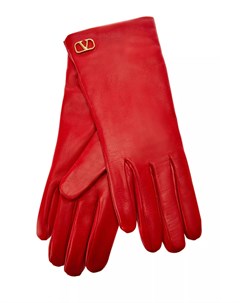 Кожаные перчатки с подкладкой из кашемира Valentino garavani
