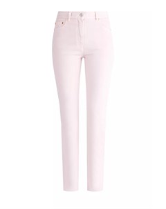 Базовые джинсы скинни из хлопкового денима розового оттенка Valentino