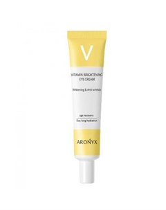 Тонизирующий витаминный крем для кожи вокруг глаз с пептидами aronyx vitamin brightening eye cream Medi flower