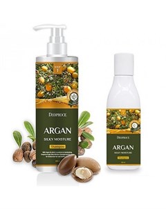 Шампунь для волос с аргановым маслом argan silky moisture shampoo Deoproce