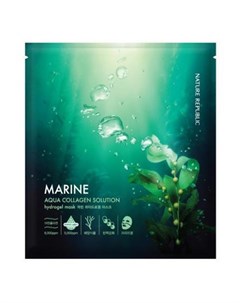 Маска гидрогелевая для лица nature republic aqua collagen solution marine hydro gel mask Nature republic