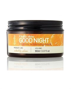 Маска ночная с витаминами для ровного тона кожи aperire vitality shine good night vitamin whitening  Aperire
