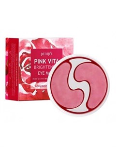 Патчи с комплексом витаминов для сияния кожи в области вокруг глаз pink vita brightening eye mask Petitfee