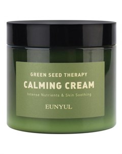 Успокаивающий крем гель для лица с экстрактами зеленых плодов green seed therapy calming cream Eunyul
