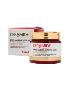 Укрепляющий крем бальзам для лица c керамидами ceramide daily radiance repair balm Farmstay
