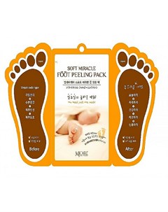 Пилинг для ног soft miracle foot peeling pack Mijin