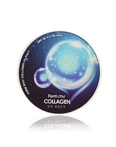 Компактная пудра с коллагеном collagen uv pact spf50 pa Farmstay