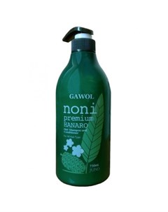 Увлажняющий шампунь кондиционер 2 в 1 с экстрактом фрукта нони gawol noni premium hanaro hair shampo Juno