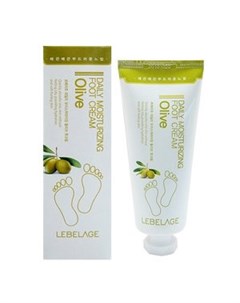 Крем для ног увлажняющий с экстрактом оливы daily moisturizing oilve foot cream Lebelage