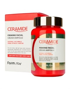 Укрепляющий ампульный крем гель с керамидами ceramide firming facial cream ampoule Farmstay