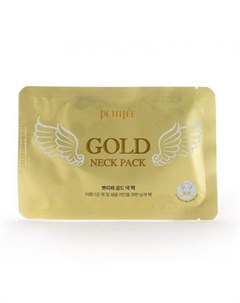 Гидрогелевая маска для шеи с золотом для упругой и гладкой кожи petitfee gold neck pack for firming  Petitfee