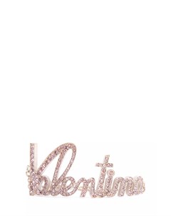 Браслет с инкрустированной кристаллами монограммой бренда Valentino garavani