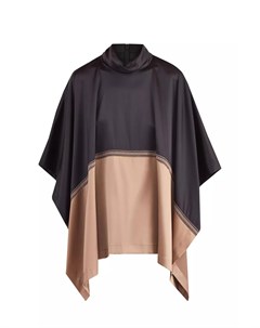 Шелковая блузка свободного кроя в цветовой технике колор блок Brunello cucinelli