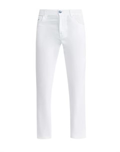 Однотонные джинсы с объемной вышивкой и эмалевой отделкой Scissor scriptor