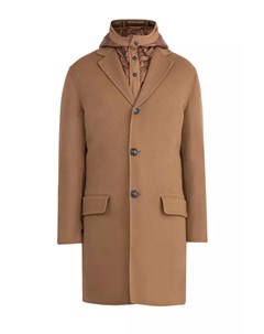 Шерстяное пальто 2 в 1 с пуховой стеганой курткой Moncler