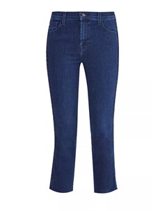 Укороченные джинсы Ruby с отделкой боковых швов плетением коса J brand