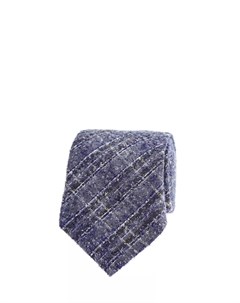 Твидовый галстук из шелка с вышитым принтом Canali