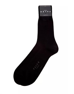 Классические черные носки из пряжи двухслойного скручивания Falke