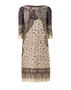 Платье из шелкового жаккарда с этническим принтом Etro