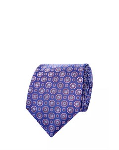 Шелковый галстук с геометрическим жаккардовым узором Canali
