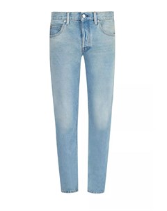 Зауженные джинсы с лентой Web на отворотах Gucci