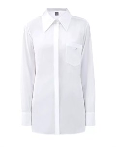 Белая хлопковая рубашка oversize Lorena antoniazzi