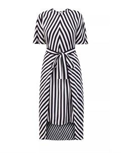 Шелковое платье миди с графичным узором Stella mccartney