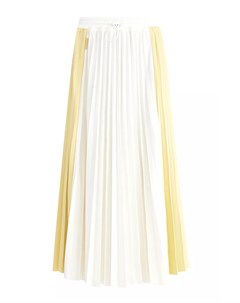 Плиссированная юбка миди с эластичным поясом на кулиске Moncler