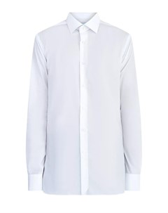 Однотонная рубашка из поплина Wrinkle Free в классическом стиле Xacus
