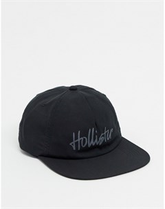 Черная бейсболка с логотипом Hollister