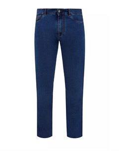 Легкие джинсы из денима stretch с эффектом потертости на швах Canali