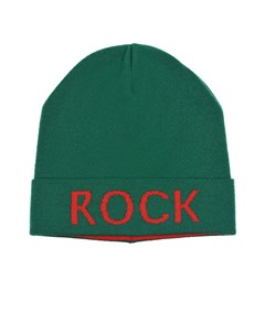 Зеленая шапка с надписью Rock детская Catya