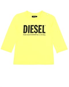 Неоновая толстовка с крупным логотипом бренда детская Diesel