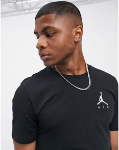 Черная футболка с вышивкой логотипа Nike Jordan