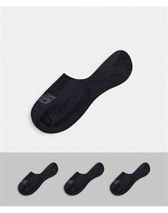 3 пары черных невидимых носков New balance