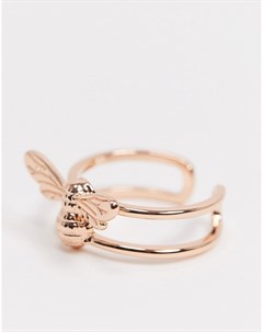 Кольцо цвета розового золота с пчелкой Olivia burton