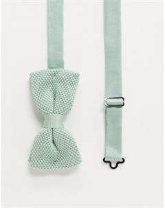 Зеленый трикотажный галстук бабочка Twisted tailor