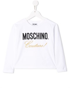 Свитер с принтом Couture Moschino kids