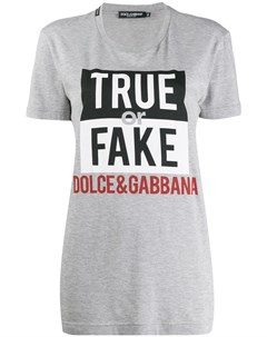 Футболка True or Fake Dolce&gabbana