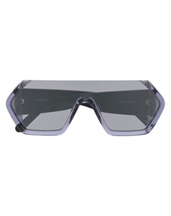 Массивные солнцезащитные очки с затемненными линзами Courrèges eyewear