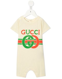 Комбинезон с архивным логотипом Gucci kids