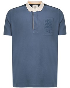 Рубашка поло с контрастной вставкой и логотипом Kent & curwen