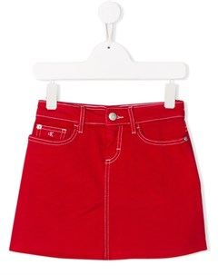 Джинсовая юбка с контрастной строчкой Calvin klein kids